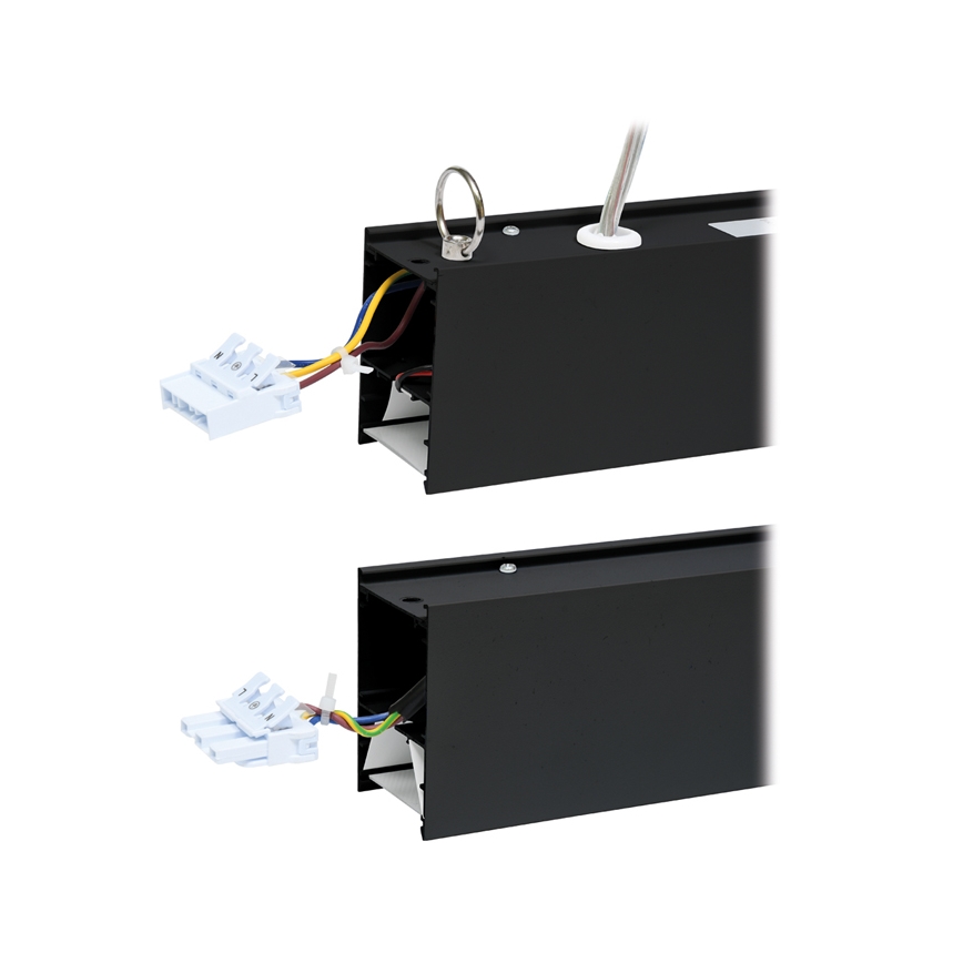LED Stropní svítidlo DONAR LED/28W/230V 4000K 120 cm černá