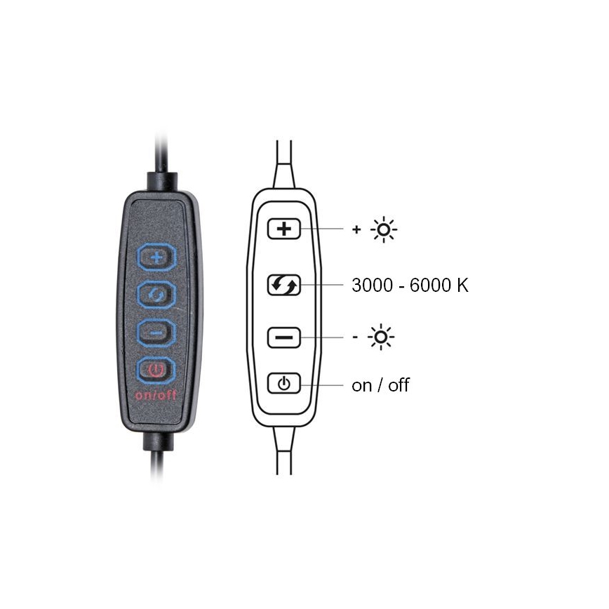 LED Stmívatelná stolní lampa LIPA LED/10W/230V 3000-6000K bílá
