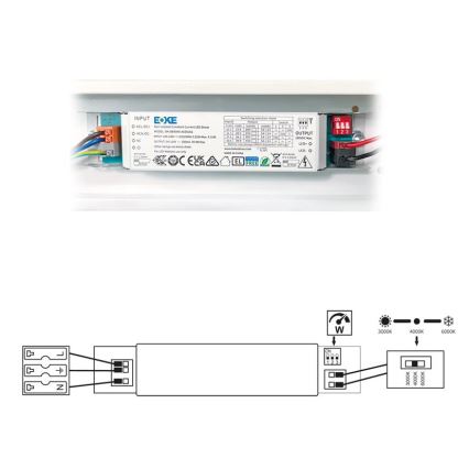 LED Zářivkové svítidlo VELO LED/11/15/20W/230V 3000/4000/6000K 60 cm bílá