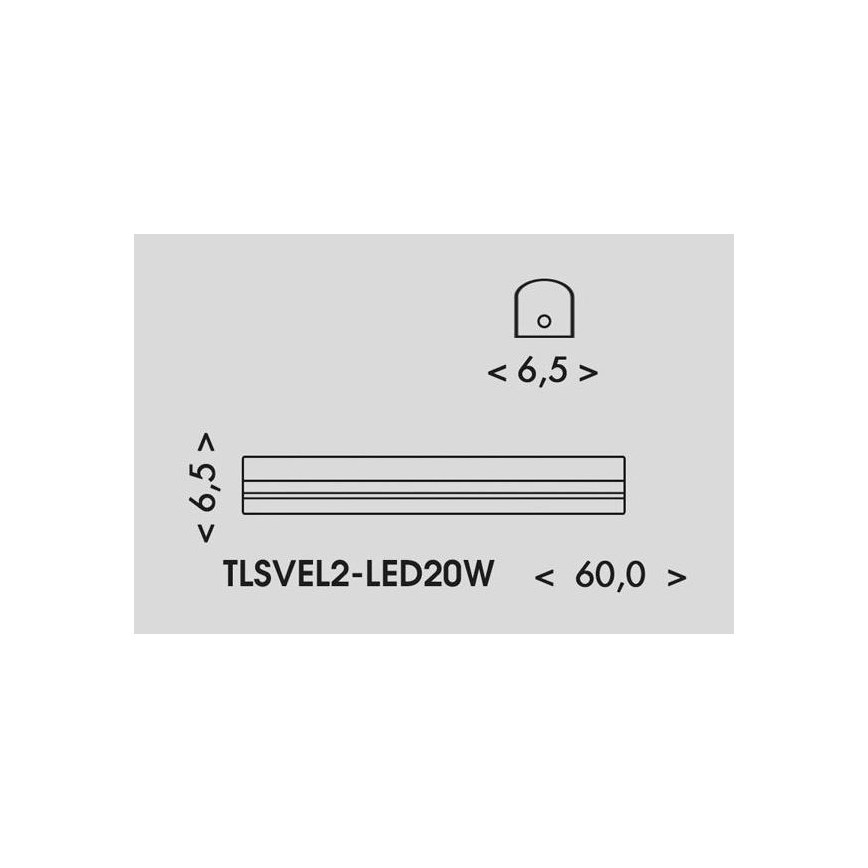 LED Zářivkové svítidlo VELO LED/11/15/20W/230V 3000/4000/6000K 60 cm bílá