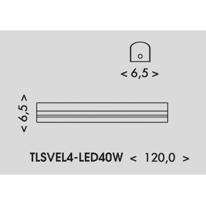 LED Zářivkové svítidlo VELO LED/24/32/40W/230V 3000/4000/6000K 120 cm bílá