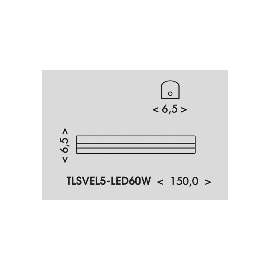 LED Zářivkové svítidlo VELO LED/36/48/60W/230V 3000/4000/6000K 150 cm bílá