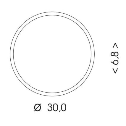 LED Venkovní stropní svítidlo se senzorem MARTIN LED/15W/230V 3000/4000K pr. 30 cm IP65 bílá