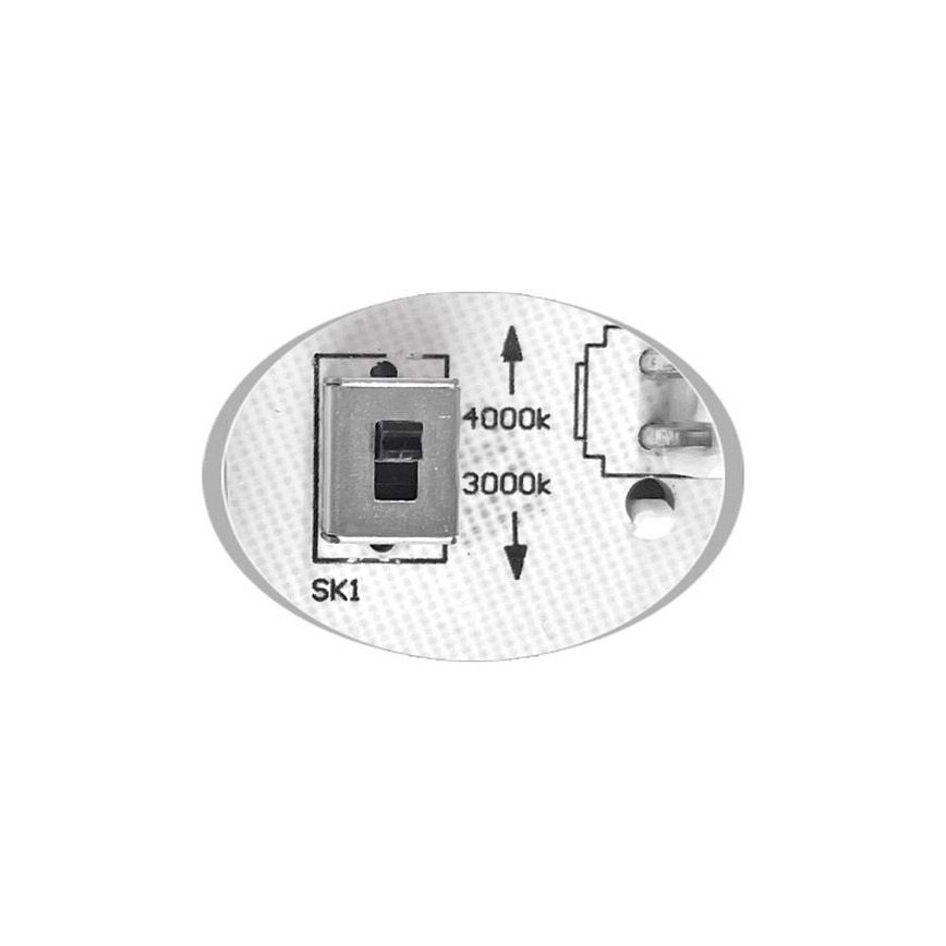 LED Venkovní stropní svítidlo MARTIN LED/25W/230V 3000/4000K pr. 35 cm IP65 černá