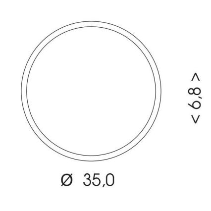 LED Venkovní stropní svítidlo MARTIN LED/25W/230V 3000/4000K pr. 35 cm IP65 černá