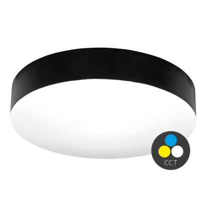 LED Koupelnové stropní svítidlo MAKARON LED/50W/230V 3000/4000/6000K pr. 50 cm IP44 černá