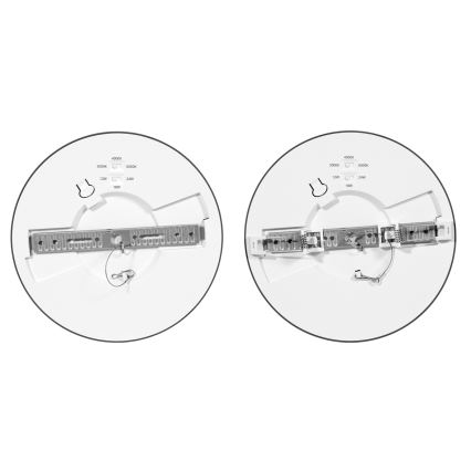 LED Stmívatelný panel LEXA LED/12/18/24W/230V 3000/4000/6000K pr. 30 cm černá