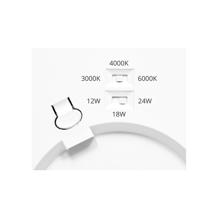 LED Stmívatelné podhledové svítidlo se senzorem LEXA LED/12/18/24W/230V 3000/4000/6000K pr. 30 cm bílá