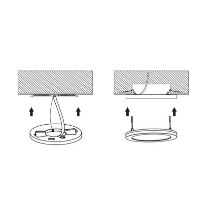 LED Stmívatelné podhledové svítidlo se senzorem LEXA LED/12/18/24W/230V 3000/4000/6000K pr. 30 cm bílá