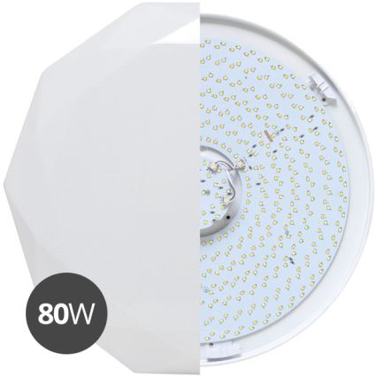 LED Stmívatelné stropní svítidlo DIAMANT LED/80W/230V + dálkové ovládání