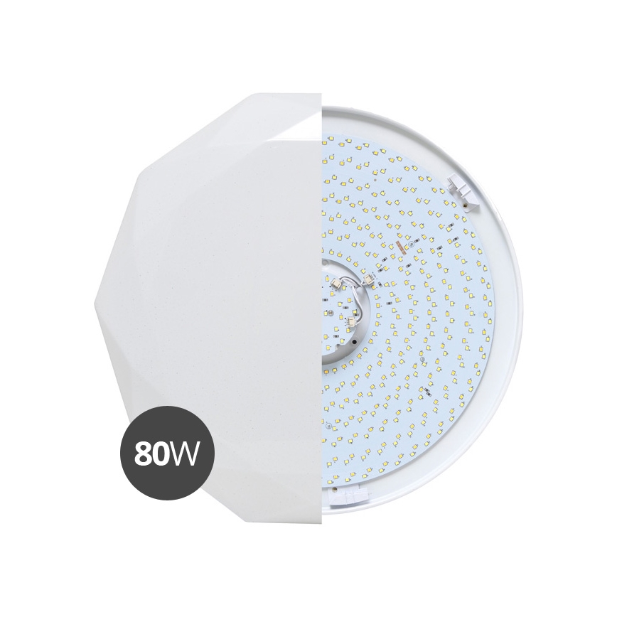 LED Stmívatelné stropní svítidlo DIAMANT LED/80W/230V + dálkové ovládání
