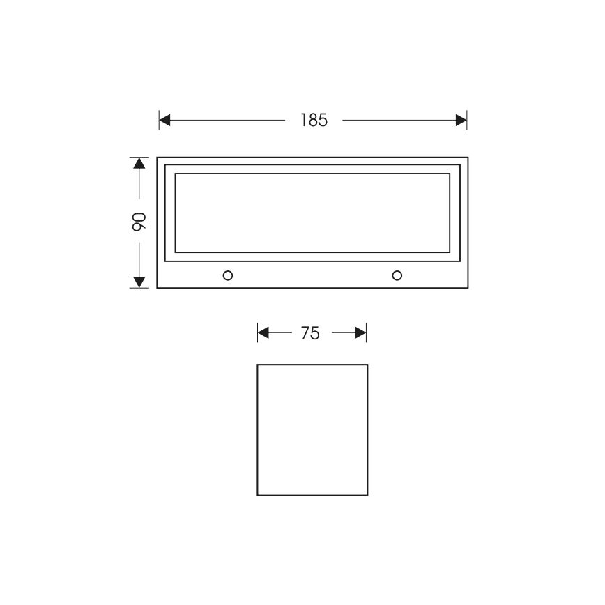 LED Venkovní nástěnné svítidlo OSKAR LED/12W/230V 4000K IP54