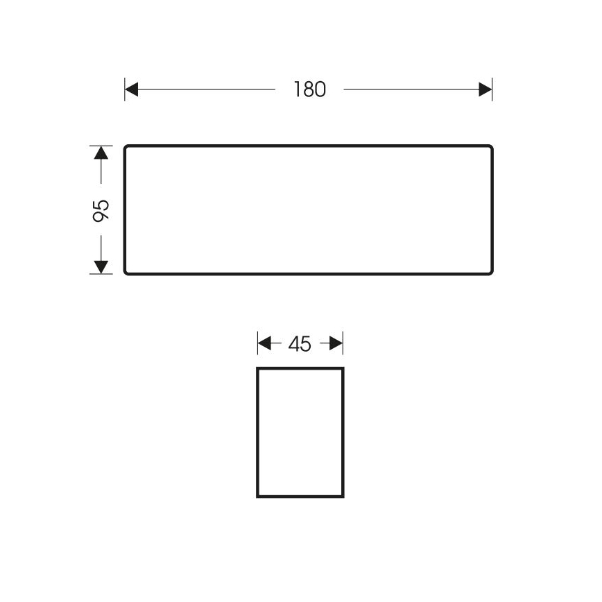 LED Venkovní nástěnné svítidlo BRICK 2xLED/6W/230V 3000/4000/6500K IP65 bílá
