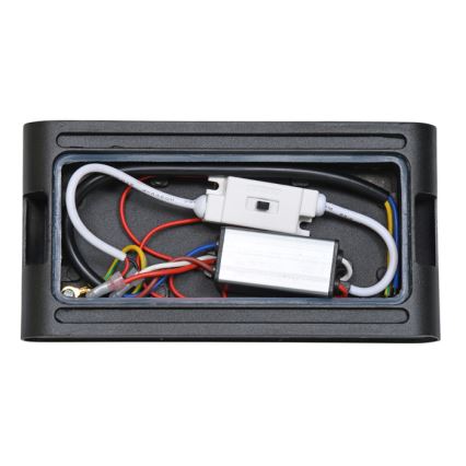 LED Venkovní nástěnné svítidlo BRICK 2xLED/6W/230V 3000/4000/6500K IP65 černá