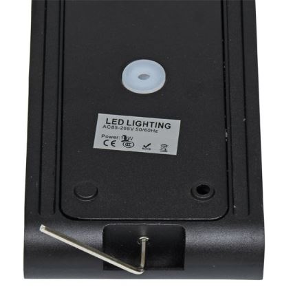 LED Venkovní nástěnné svítidlo BRICK 2xLED/6W/230V 3000/4000/6500K IP65 černá