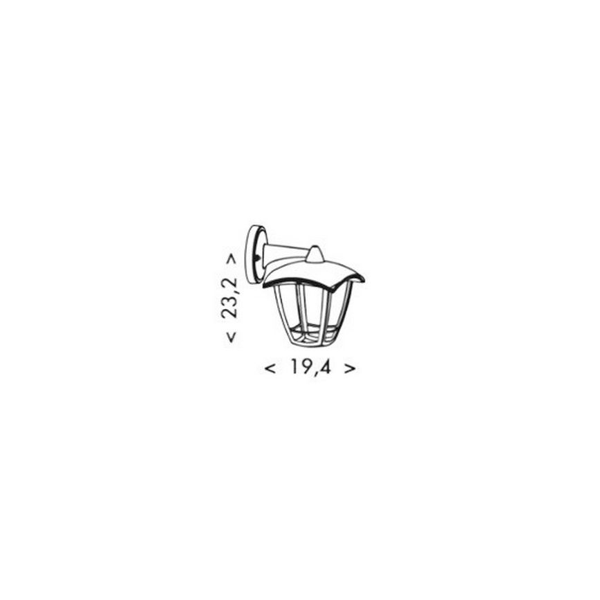 LED Venkovní nástěnná lampa VERONA LED/8W/230V IP44