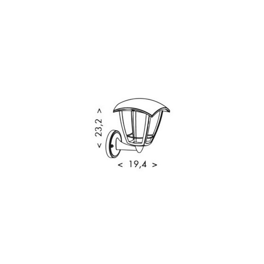 LED Venkovní nástěnná lampa VERONA LED/8W/230V IP44