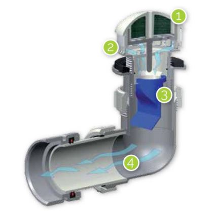 EcoStep 30011 - Bezvodý pisoár P1.1 keramika/bílá