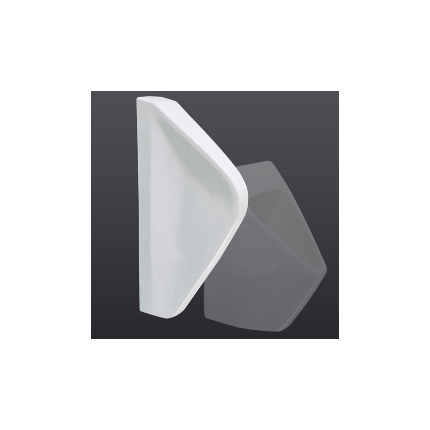 EcoStep 33001 - Pisoárová dělicí stěna 57,5x36 cm keramika/bílá