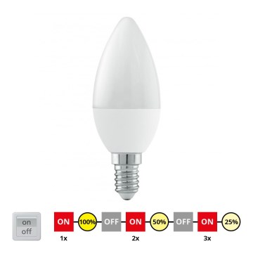 EGLO 11582 - LED stmívatelná žárovka E14/6W/230V - STEPDIMMING neutrální EGLO 11582 - LED stmívatelná žárovka E14/6W/230V - STEPDIMMING neutrální