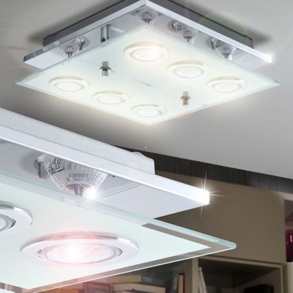 EGLO 13551 - Stropní svítidlo CABO 6xGU10 LED/2,5W