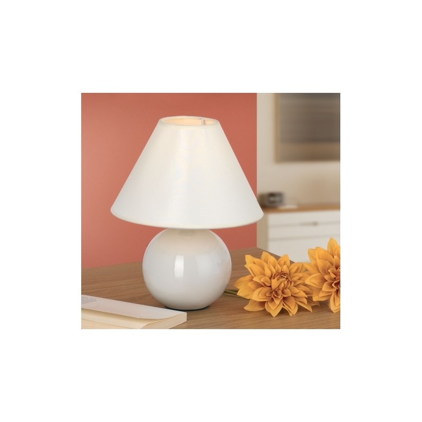 Eglo 23873 - Stolní lampa TINA 1xE14/40W/230V bílá