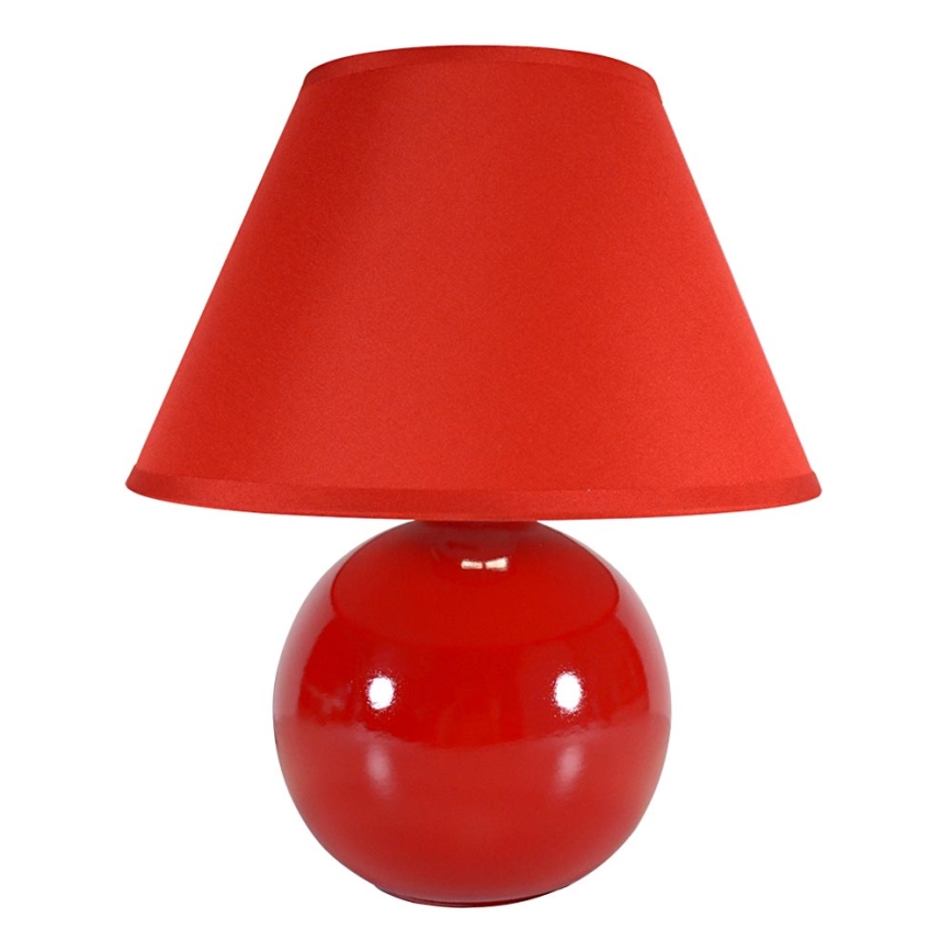 Eglo 23876 - Stolní lampa TINA 1xE14/40W/230V červená