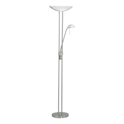 Eglo 25869 - Stmívatelná stojací lampa BAYA 1xR7s/230W/230V + 1xG9/33W matný chrom