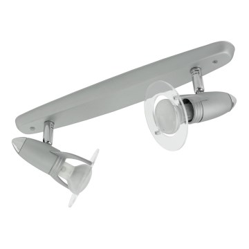 Eglo 27096 - Bodové svítidlo BALKEN 2xE14/40W/230V