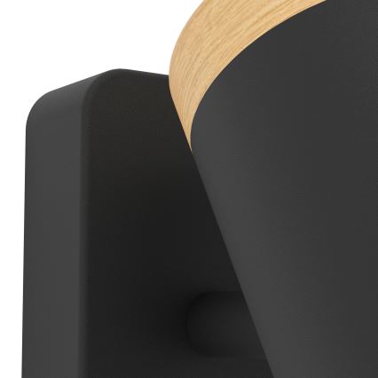 Eglo - Koupelnové bodové svítidlo 3xGU10/3W/230V IP44 černá/béžová