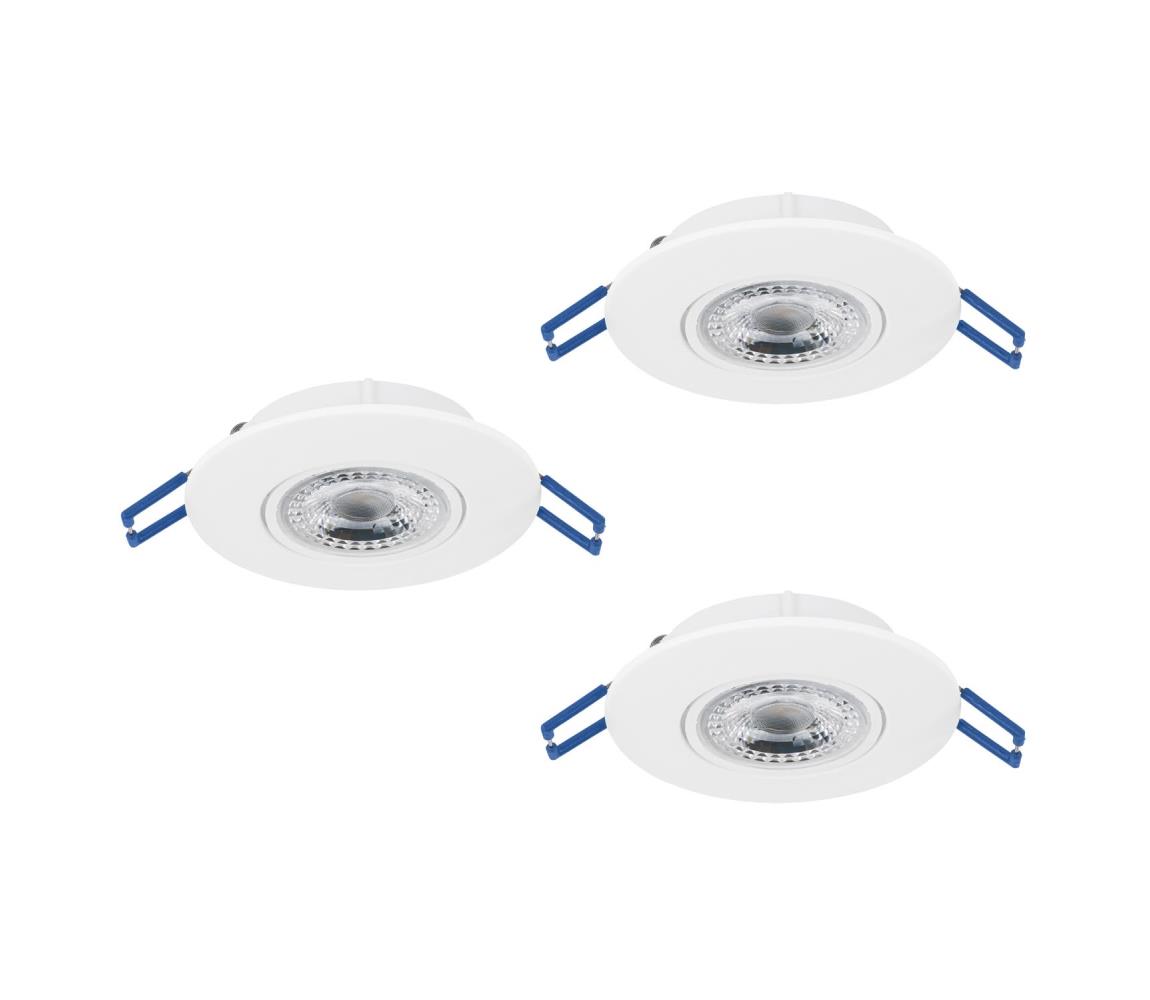 Eglo 300184- SADA 3xLED Podhledové svítidlo GEDREZ LED/4,9W/230V pr. 9 cm bílá 300184