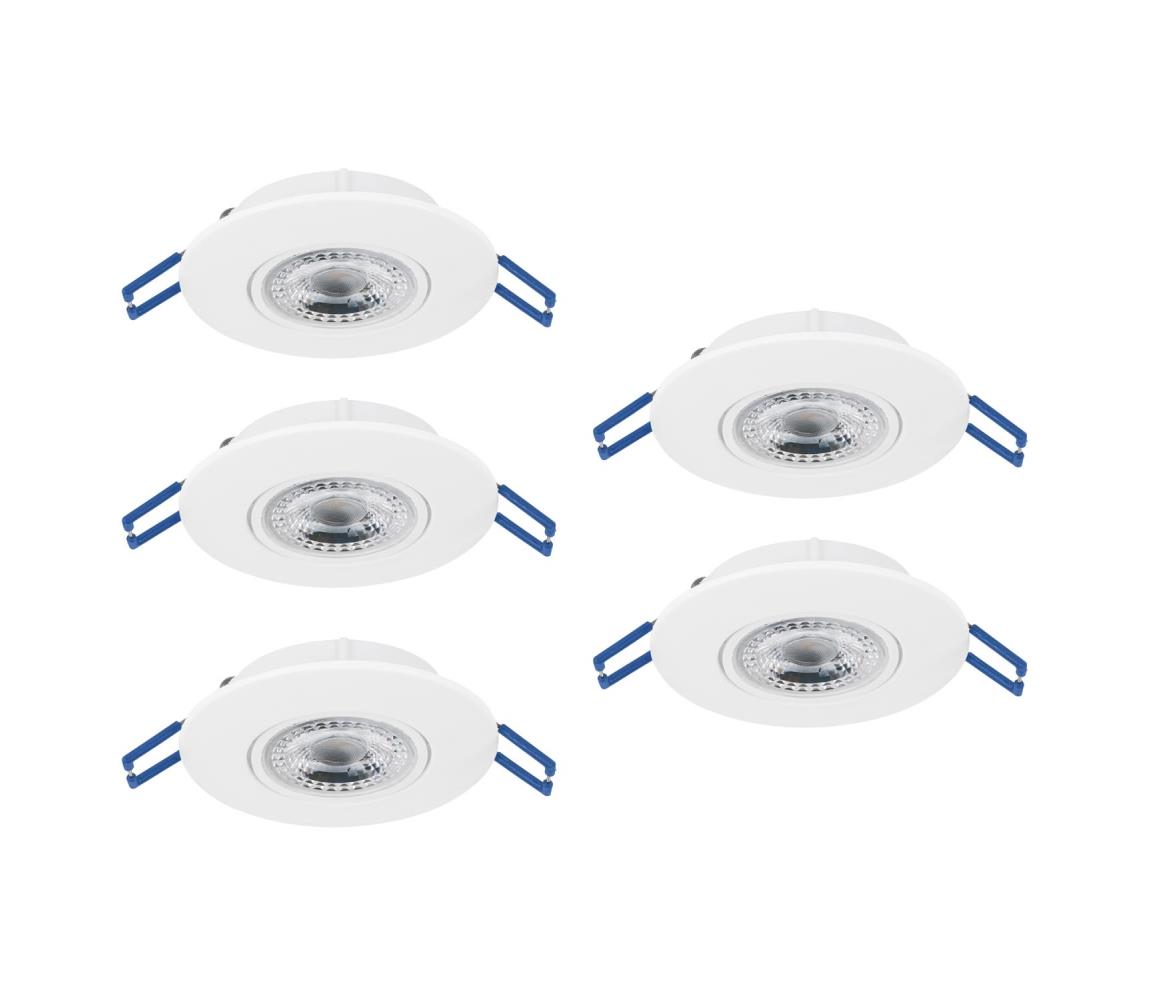 Eglo 300185 - SADA 5xLED Podhledové svítidlo GEDREZ LED/4,9W/230V pr. 9 cm bílá 300185