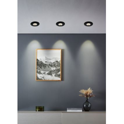 Eglo - SADA 5xLED Podhledové svítidlo LED/4,9W/230V 2700/4000/6500K pr. 9 cm černá