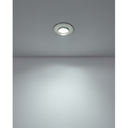 Eglo - SADA 3xLED Podhledové svítidlo LED/4,9W/230V 2700/4000/6500K pr. 9 cm matný chrom