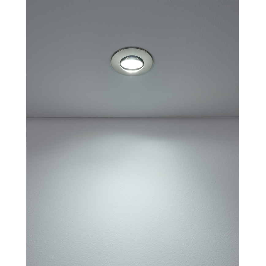 Eglo - SADA 3xLED Podhledové svítidlo LED/4,9W/230V 2700/4000/6500K pr. 9 cm matný chrom