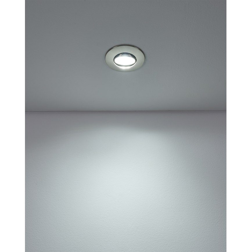 Eglo - SADA 10xLED Podhledové svítidlo LED/4,9W/230V 2700/4000/6500K pr. 9 cm matný chrom