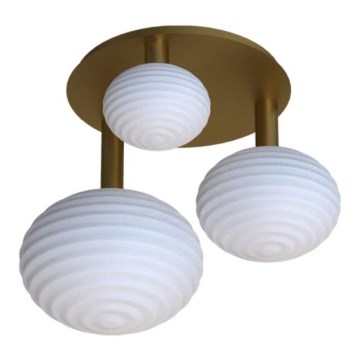 Eglo 300498 - Přisazený lustr ERCALTO 3xE27/25W/230V zlatá