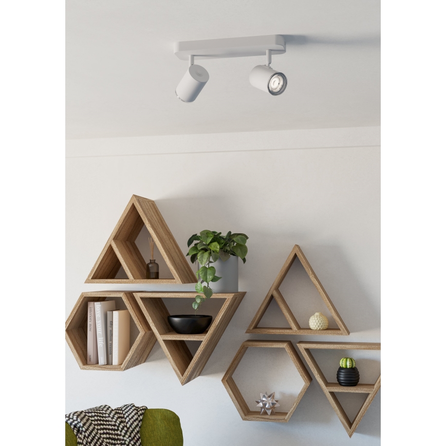 Eglo - Koupelnové bodové svítidlo 2xGU10/5W/230V IP44 bílá