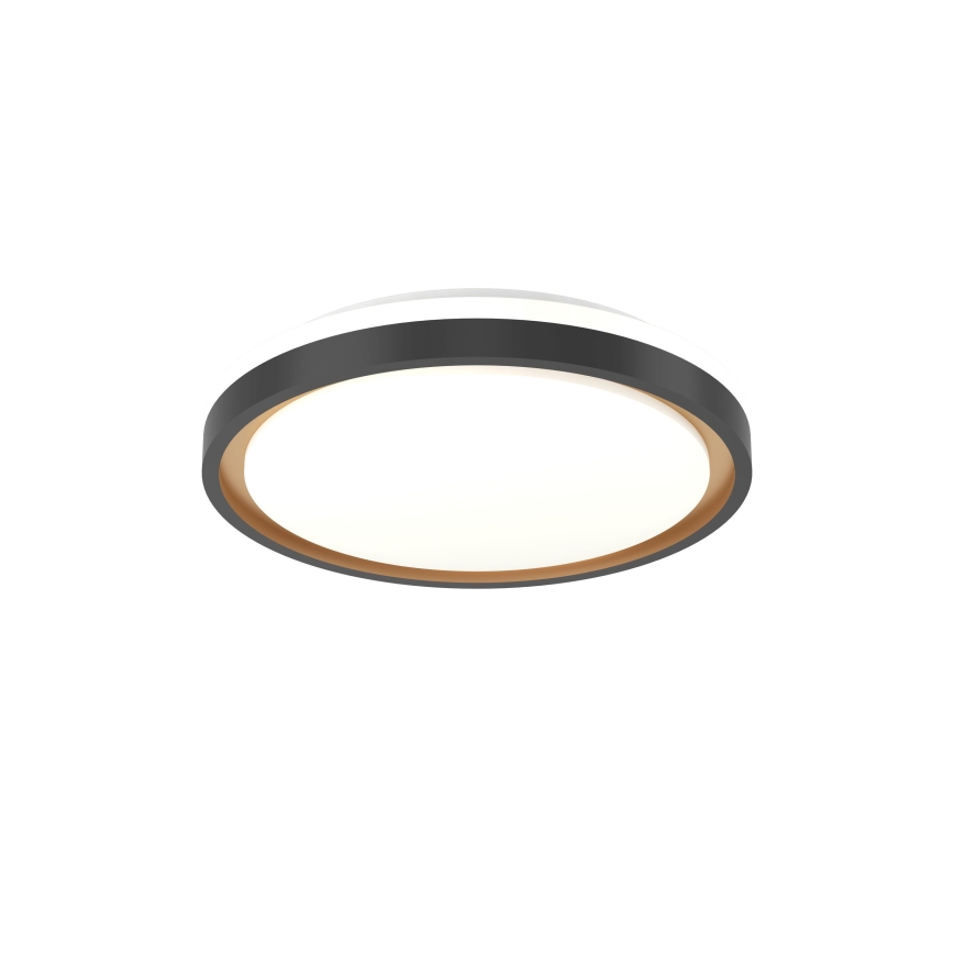 Eglo 300684 - LED RGBW Stmívatelné stropní svítidlo MALERAMARA-Z LED/14W/230V 2700-6500K pr. 35,7 cm černá/zlatá + dálkové ovládání