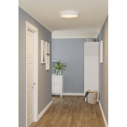 Eglo 300686 - LED RGBW Stmívatelné stropní svítidlo MASSIGNANO-Z LED/18,5W/230V bílá + dálkové ovládání