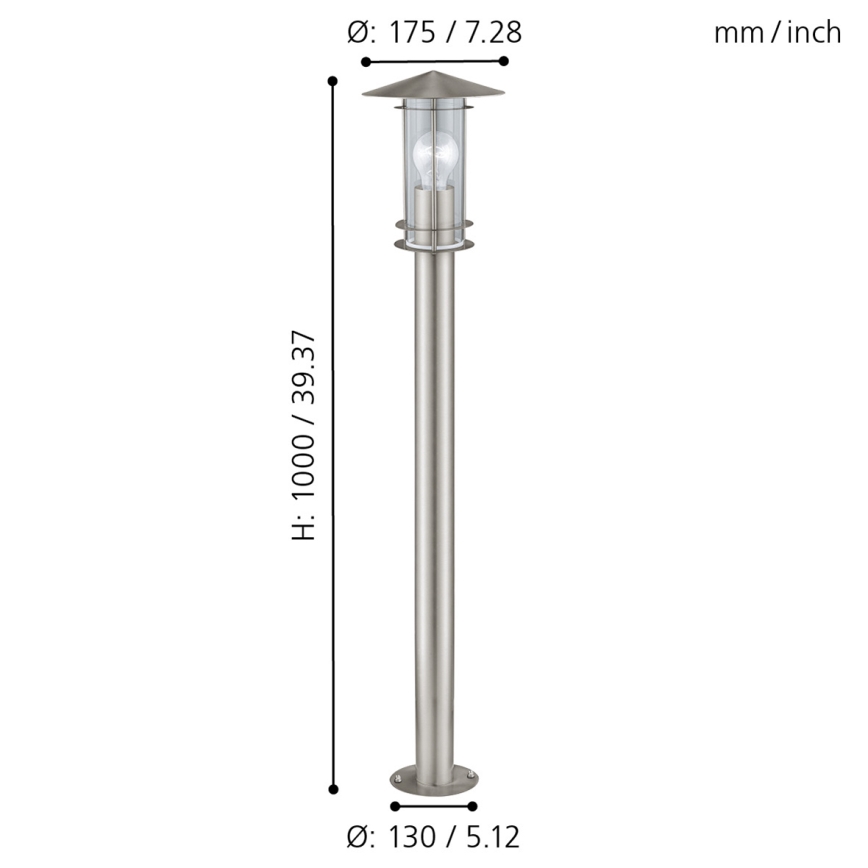 EGLO - Venkovní lampa 1xE27/60W/230V IP44