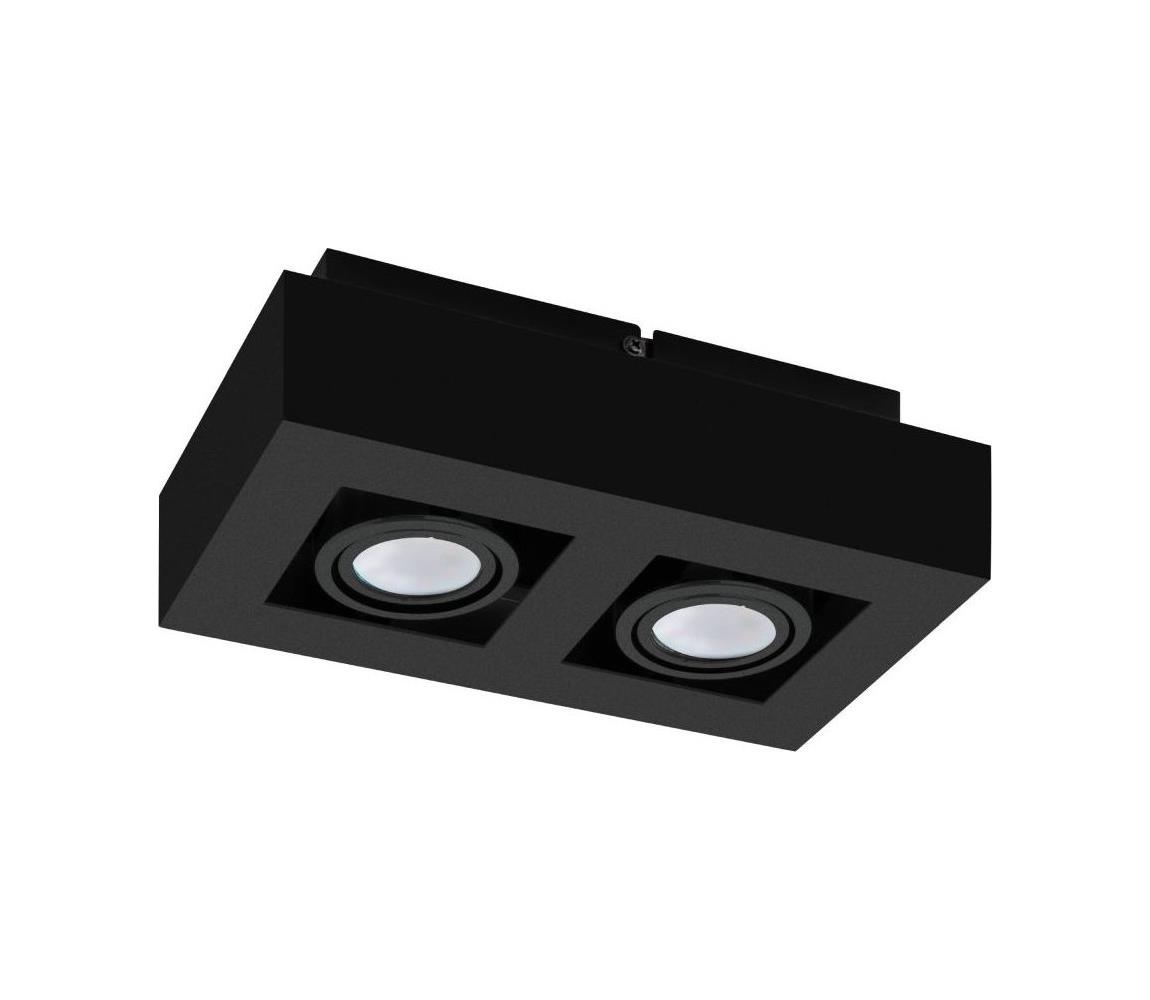 Eglo 31063 - LED Bodové svítidlo MENDOZA 2xLED/4,7W/230V 3000K černá 31063