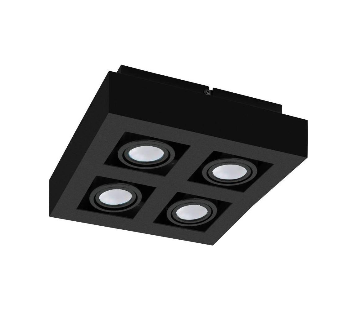 Eglo 31065 - LED Bodové svítidlo MENDOZA 4xLED/4,7W/230V 3000K černá 31065