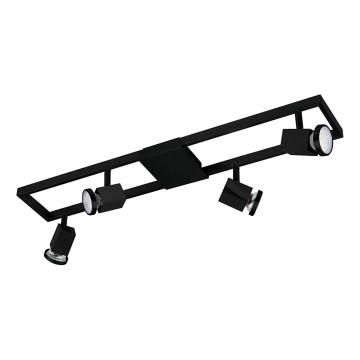 Eglo 31072 - LED Bodové svítidlo ZERACO 4xGU10/4,5W/230V černá