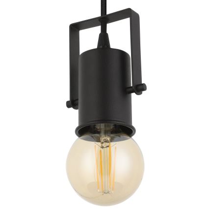 Eglo - Lustr na lanku 1xE27/40W/230V černá