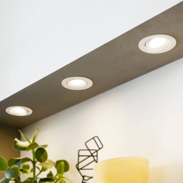 Eglo 31162 - SADA 3x LED Stmívatelné podhledové svítidlo SARTIANO LED/3,5W/230V IP23 bílá