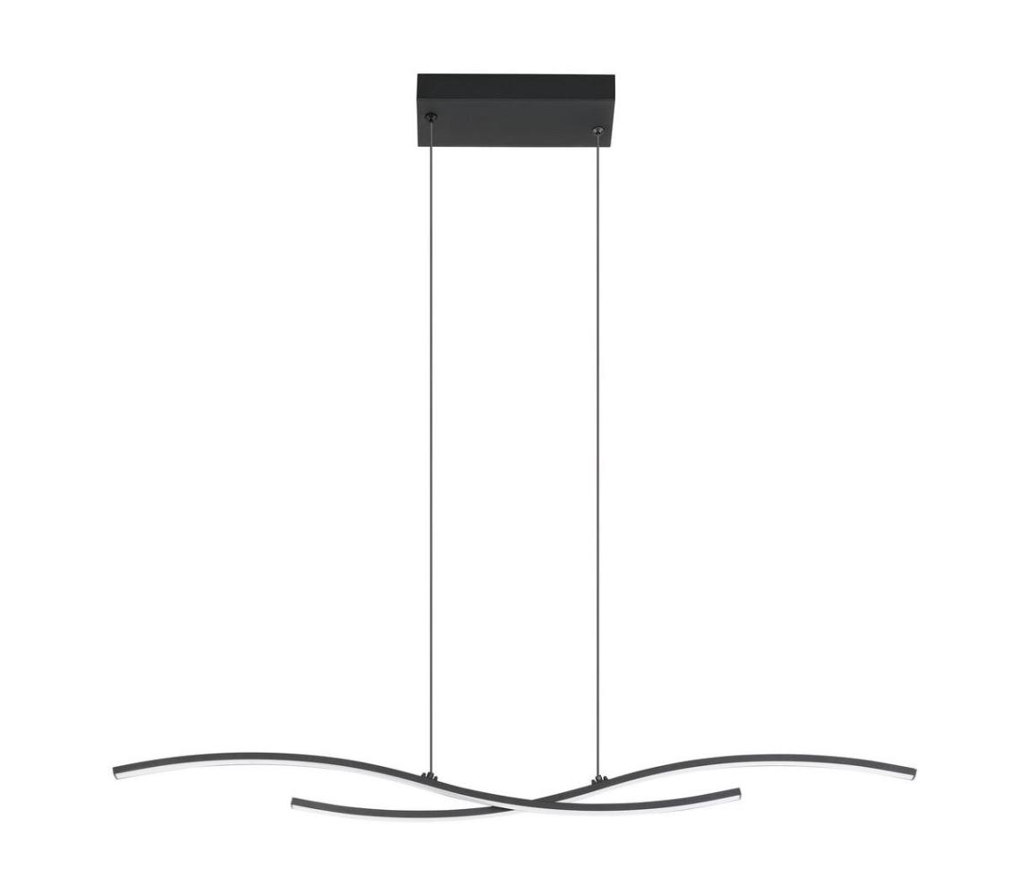 Eglo 31227 - LED Lustr na lanku ALBORAYA LED/20,7W/230V 31227 Černá