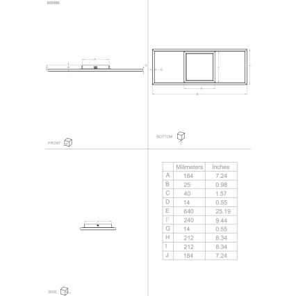 Eglo 31431 - LED RGBW Stmívatelné stropní svítidlo CALAGRANO-Z LED/21W/230V 3000-6500K černá