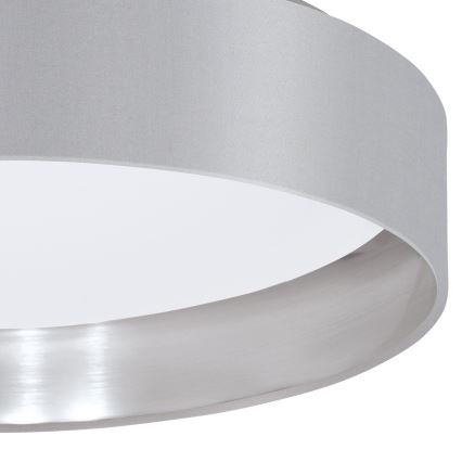 Eglo 31623 - LED Stropní svítidlo MASERLO LED/16W/230V 3000K pr. 40,5 cm šedá/stříbrná