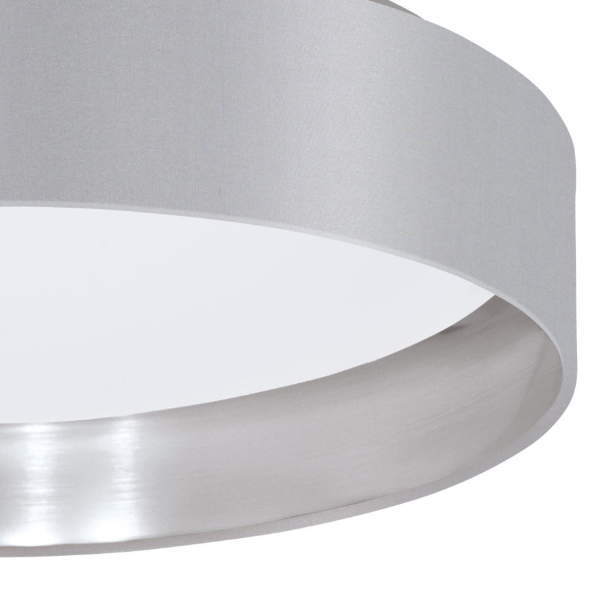 Eglo 31623 - LED Stropní svítidlo MASERLO LED/16W/230V 3000K pr. 40,5 cm šedá/stříbrná